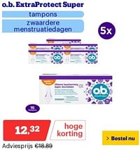 O.b. extra protect super tampons-OB