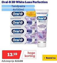 Oral-b 3d white luxe perfection tandpasta-Oral-B