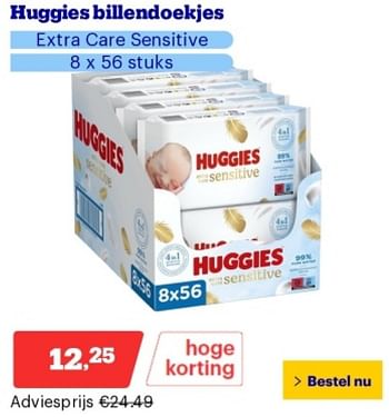Promoties Huggies billendoekjes extra care sensitive - Huggies - Geldig van 14/05/2024 tot 19/05/2024 bij Bol.com