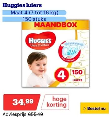 Promoties Huggies luiers maat 4 - Huggies - Geldig van 14/05/2024 tot 19/05/2024 bij Bol.com