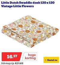 Little dutch swaddle doek vintage little flowers-Little Dutch
