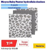 Meyco baby panter hydrofiele doeken-Meyco