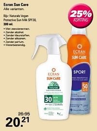 Ecran sun care naturals vegan protective sun milk spf30-Ecran