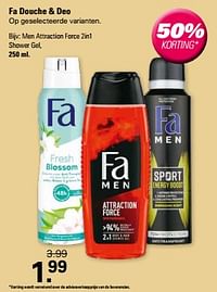 Fa douche + deo men attraction force 2in1 shower gel-Fa