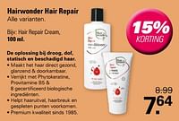 Promoties Hair repair cream - Hairwonder - Geldig van 15/05/2024 tot 01/06/2024 bij De Online Drogist