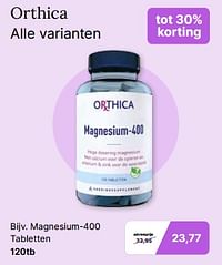 Magnesium 400 tabletten-Orthica