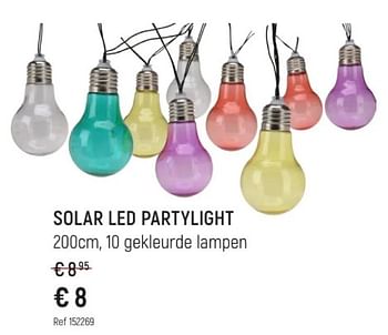 Promoties Solar led partylight - Huismerk - Free Time - Geldig van 28/04/2024 tot 02/06/2024 bij Freetime