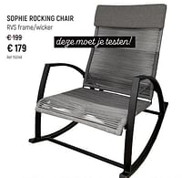Promoties Sophie rocking chair - Huismerk - Free Time - Geldig van 28/04/2024 tot 02/06/2024 bij Freetime