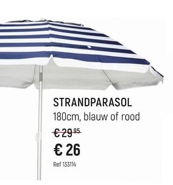 Promoties Strandparasol - Huismerk - Free Time - Geldig van 28/04/2024 tot 02/06/2024 bij Freetime