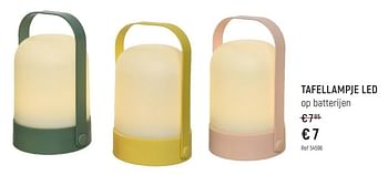 Promoties Tafellampje led - Huismerk - Free Time - Geldig van 28/04/2024 tot 02/06/2024 bij Freetime