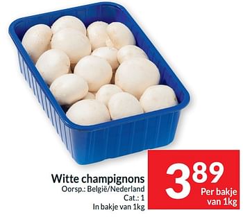 Promoties Witte champignons - Huismerk - Intermarche - Geldig van 21/05/2024 tot 26/05/2024 bij Intermarche