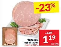 Promoties Mortadella met pistaches - Huismerk - Intermarche - Geldig van 21/05/2024 tot 26/05/2024 bij Intermarche
