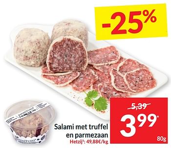 Promoties Salami met truffel en parmezaan - Huismerk - Intermarche - Geldig van 21/05/2024 tot 26/05/2024 bij Intermarche