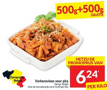 Promoties Varkensvlees voor pita - Huismerk - Intermarche - Geldig van 21/05/2024 tot 26/05/2024 bij Intermarche