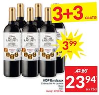 Promoties Aop bordeaux château bel air laclotte rood - Rode wijnen - Geldig van 21/05/2024 tot 26/05/2024 bij Intermarche