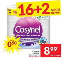 Promoties Cosynel toiletpapier - Cosynel - Geldig van 21/05/2024 tot 26/05/2024 bij Intermarche