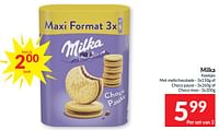 Promoties Milka koekjes met melkchocolade of choco pause of choco moo - Milka - Geldig van 21/05/2024 tot 26/05/2024 bij Intermarche