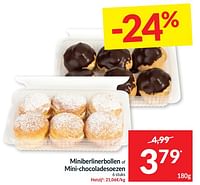 Miniberlinerbollen of mini chocoladesoezen-Huismerk - Intermarche