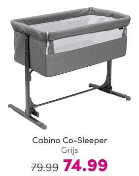 Promoties Cabino co sleeper - Cabino - Geldig van 19/05/2024 tot 25/05/2024 bij Baby & Tiener Megastore