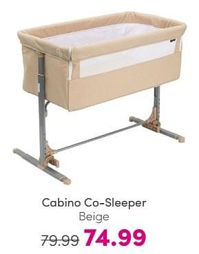 Promoties Cabino co sleeper - Cabino - Geldig van 19/05/2024 tot 25/05/2024 bij Baby & Tiener Megastore