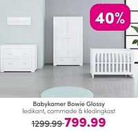 Babykamer bowie glossy-Huismerk - Baby & Tiener Megastore