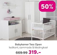 Promoties Babykamer tess open - Huismerk - Baby & Tiener Megastore - Geldig van 19/05/2024 tot 25/05/2024 bij Baby & Tiener Megastore
