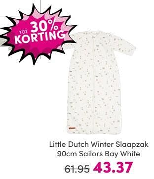 Promoties Little dutch winter slaapzak sailors bay white - Little Dutch - Geldig van 19/05/2024 tot 25/05/2024 bij Baby & Tiener Megastore