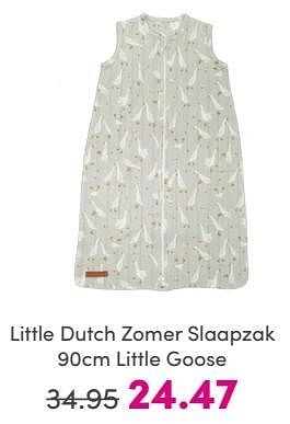 Promoties Little dutch zomer slaapzak little goose - Little Dutch - Geldig van 19/05/2024 tot 25/05/2024 bij Baby & Tiener Megastore
