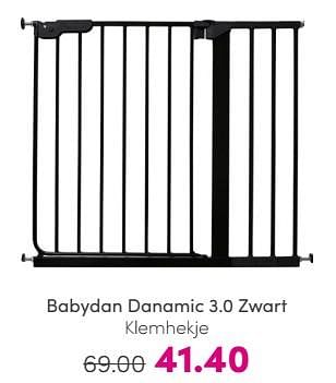 Promoties Babydan danamic 3.0 zwart klemhekje - Babydan - Geldig van 19/05/2024 tot 25/05/2024 bij Baby & Tiener Megastore
