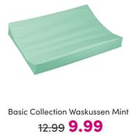 Promoties Basic collection waskussen mint - Basic Collection - Geldig van 19/05/2024 tot 25/05/2024 bij Baby & Tiener Megastore