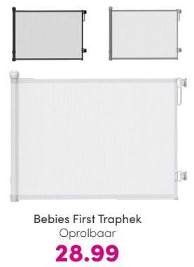 Promoties Bebies first traphek oprolbaar - bebiesfirst - Geldig van 19/05/2024 tot 25/05/2024 bij Baby & Tiener Megastore