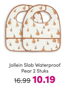 Promoties Jollein slab waterproof pear 2 stuks - Jollein - Geldig van 19/05/2024 tot 25/05/2024 bij Baby & Tiener Megastore