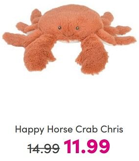 Promoties Happy horse crab chris - Happy Horse - Geldig van 19/05/2024 tot 25/05/2024 bij Baby & Tiener Megastore