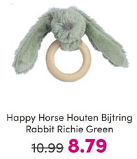 Happy horse houten bijtring rabbit richie green-Happy Horse