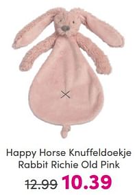 Happy horse knuffeldoekje rabbit richie old pink-Happy Horse