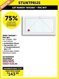 Ramen ikkuna - pvc wit valraam-Huismerk - Zelfbouwmarkt