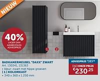 Badkamermeubel daxx zwart kolomkast-Huismerk - Zelfbouwmarkt