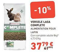 Promotions Versele laga complete alimentation pour lapin - Versele-Laga - Valide de 15/05/2024 à 26/05/2024 chez Tom&Co
