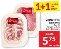 Promotions Charcuteries italiennes donzelli - Donzelli - Valide de 21/05/2024 à 26/05/2024 chez Intermarche
