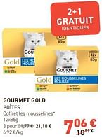 Promotions Gourmet gold boîtes coffret les mousselines - Purina - Valide de 15/05/2024 à 26/05/2024 chez Tom&Co