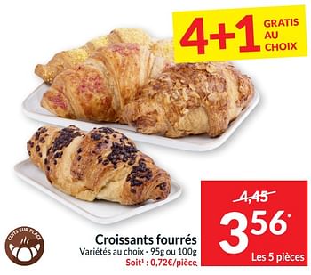 Promotions Croissants fourrés - Produit maison - Intermarche - Valide de 21/05/2024 à 26/05/2024 chez Intermarche
