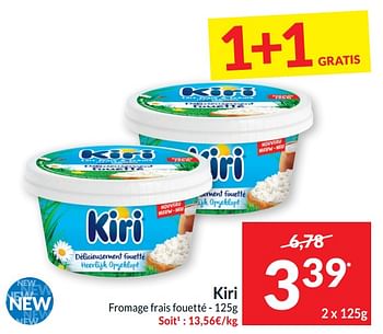 Promotions Kiri fromage frais fouetté - KIRI - Valide de 21/05/2024 à 26/05/2024 chez Intermarche