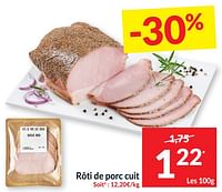 Promotions Rôti de porc cuit - Produit maison - Intermarche - Valide de 21/05/2024 à 26/05/2024 chez Intermarche