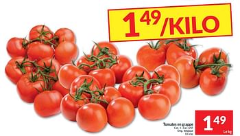 Promotions Tomates en grappe - Produit maison - Intermarche - Valide de 21/05/2024 à 26/05/2024 chez Intermarche