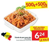 Promotions Viande de porc pour pita - Produit maison - Intermarche - Valide de 21/05/2024 à 26/05/2024 chez Intermarche