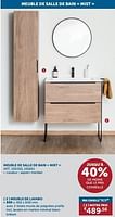 Promotions Meuble de salle de bain mist meuble de lavabo - Produit maison - Zelfbouwmarkt - Valide de 21/05/2024 à 17/06/2024 chez Zelfbouwmarkt