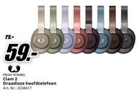 Promoties Clam 2 draadloze hoofdtelefoon - Fresh 'n Rebel - Geldig van 20/05/2024 tot 02/06/2024 bij Media Markt