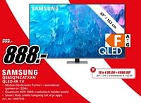 Promoties Samsung qe65q74catxxn qled 4k tv - Samsung - Geldig van 20/05/2024 tot 02/06/2024 bij Media Markt