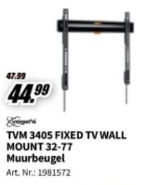 Tvm 3405 fixed tv wall mount 32-77 muurbeugel-Vogels
