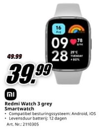 Xiaomi redmi watch 3 grey smartwatch-Xiaomi